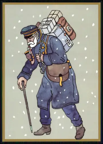 12x Künstler AK - Jubiläum 500 Jahre Post - Serie Postkarten mit Postmotive