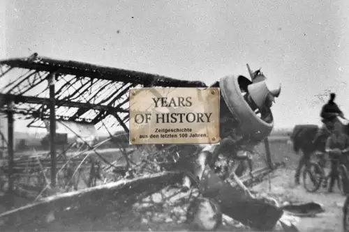 Repro Foto 10x15cm Flugzeug airplane aircraft Bruch