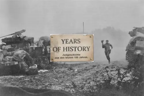 Repro Foto 10x15cm Tiger Panzer Tank englische Soldaten Gefecht 
