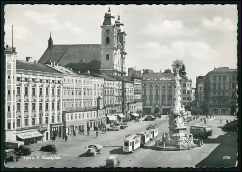 8x Foto AK - Linz und Wien Österreich - diverse Stadtansichten Straßen Plätze ..