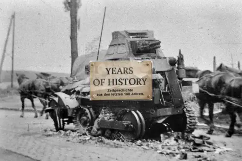 Repro Foto 10x15cm Panzer Tank zerstört