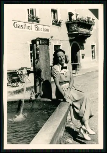 Foto - Maurach Eben Achensee in Tirol - Blick auf den Gasthof Buchau feine Dame