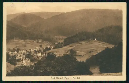 AK Postkarte Bad Grund im Harz - Blick in das Kelstal - 1926 gelaufen