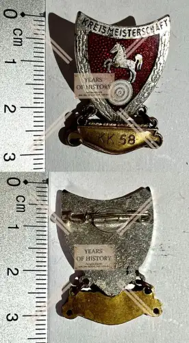 Schützen Nadeln Walsrode Schützenbund Kreismeisterschaft KK 58 Pin Nadel um 1