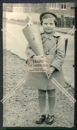 Foto 13x Kinder Einschulung Zuckertüte Kinderwagen und vieles mehr 1948-55