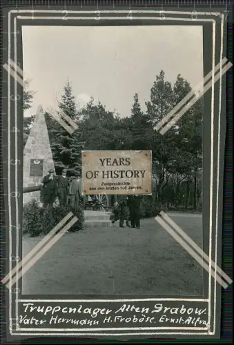 Foto 3x Altengrabow Möckern 1931 Truppenübungsplatz Pak am Denkmal Baracken
