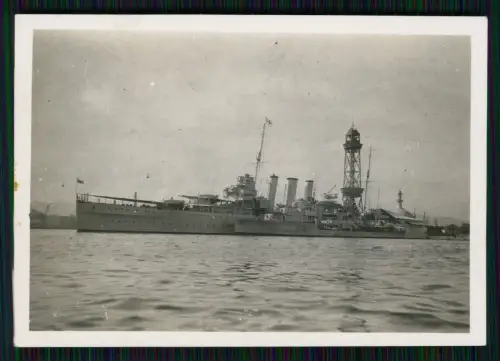Foto Royal Navy Britische Kriegsmarine - Kreuzer Kriegsschiff Barcelona-Spanien