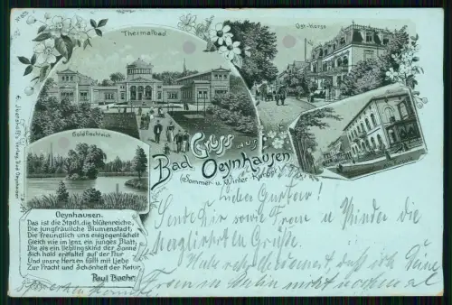 AK - Mondschein Litho - Bad Oeynhausen in Westfalen - 1902 gelaufen