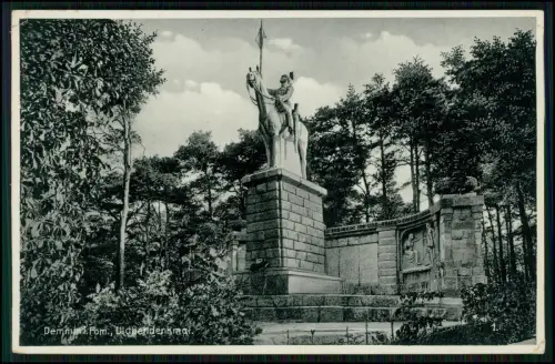 AK - Ulanendenkmal in Demmin Pommern - historische Gedenkstätte - 1939 gelaufen