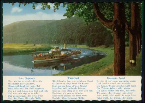 3x AK Weserlied Raddampfer auf der Weser - bei Bodenfelde um 1935 - und andere