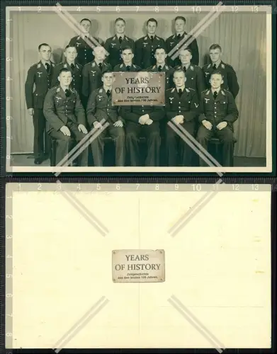 Orig. Foto  Gruppe Soldaten Luftwaffe in Uniform Neuenkirchen 1939