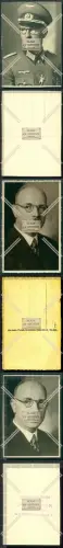 Orig. Foto  3x Portrait Portrait Soldat in Uniform und Zivil  