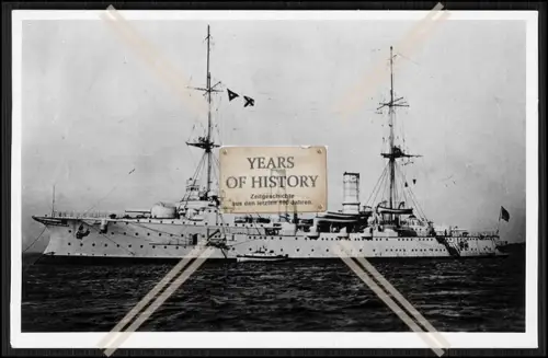 Foto SMS S.M.S. Vineta 1897 Großer Panzerkreuzer Kaiserliche Marine