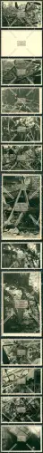 Orig. Foto AK 12x Luftangriff 1944 Bergwerk Gelsenkirchen Recklinghausen Bottrop