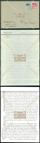 Brief an A. u. Kurt Diggins Kdt. U 458 von Adolf Haas Viehkaufmann Scheeßel