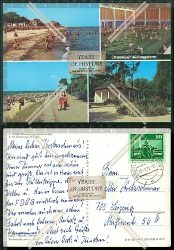 Orig. AK Ostseebad Kühlungsborn Meerwasser Schwimmhalle Konzertkarten mehrfach