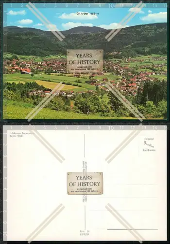 Orig. AK Bodenmais bayrischer Wald totale Ansicht des Orts mit großer Arber