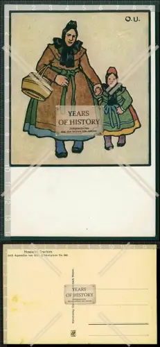 Orig. AK Hessische Trachten Nach Aquarellen von Otto Ubbelhode No. 240