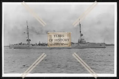 Foto SMS S.M.S. Mainz 1909 Kleiner Kreuzer der Kaiserlichen Marine