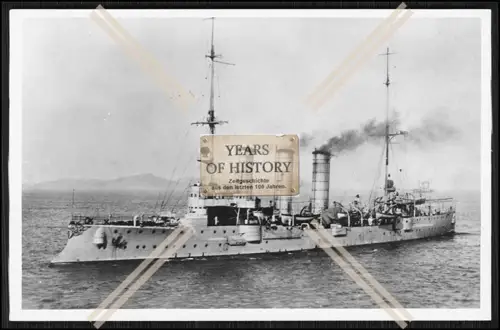 Foto SMS S.M.S. Leipzig 1905 Kleiner Kreuzer der Kaiserlichen Marine