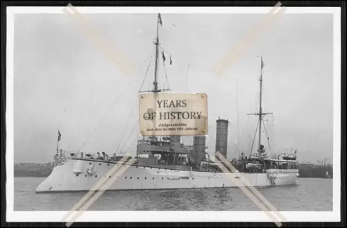 Foto SMS S.M.S. Leipzig 1905 Kleiner Kreuzer der Kaiserlichen Marine