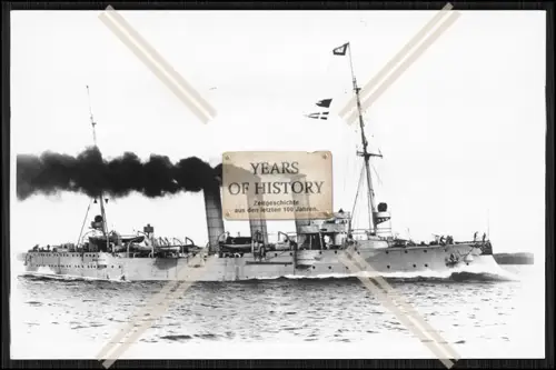Foto SMS S.M.S. Lübeck 1904 Kleiner Kreuzer der Kaiserlichen Marine