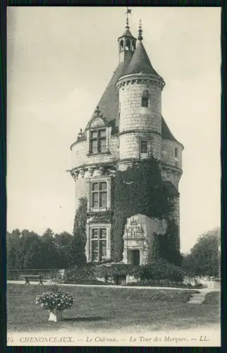 2x AK 1. WK - Chenonceaux Indre et Loire, Le Chateau - diverse Ansichten