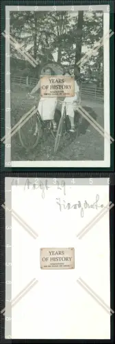 Orig. Foto Büdingen Junge Damen mit Fahrrad 1929 