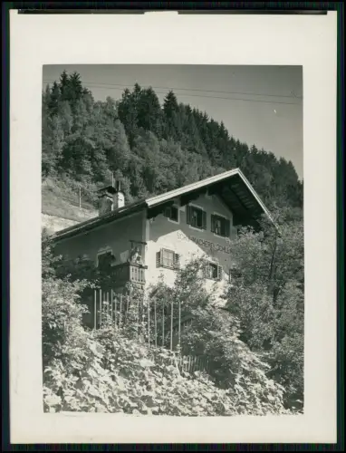 Foto 12x9cm - Schuhmacherei Schlemmer - steht auf Fassade über Fensterläden 1930