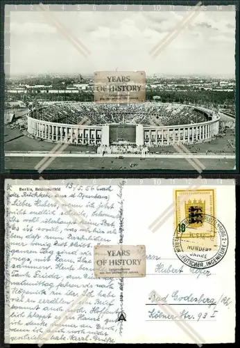 Orig. AK Berlin Olympiastadion Reichssportfeld Luftbild Fliegeraufnahme