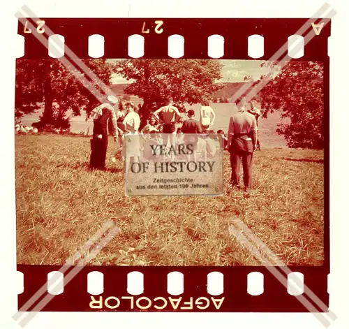 Orig. Farbdia Agfacolor Marine 1941 Kartuzy Karthaus Pommern b. Danzig Kaschubi