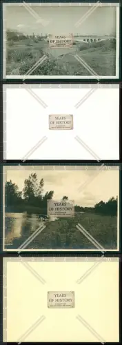 Orig. Foto 2x Bunzlau 1933 Boleslawiec Bunzel Niederschlesien Polen Brücke Bob