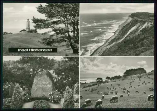 5x AK - Hiddensee Ostsee Insel - Kloster Vitte Neuendorf Leuchtturm Dornbusch...