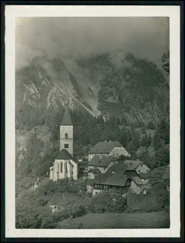 Foto 12x9cm - Pürgg-Trautenfels Stainach - Blick auf den Ort mit Kirche 1933