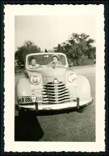 5x Fotos - Pkw Oldtimer Opel Olympia der Modellreihe 51, - 1951-53 - und andere