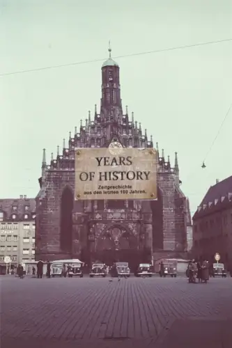 Repro Foto 15x10cm vom alten Farbdia 1942 Frauenkirche Nürnberg Stadtpfarrkirche