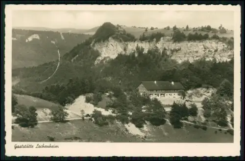 Lochenpass Balingen Gaststätte Lochenheim Schwäbische Alb Landpost 1937 gelaufen