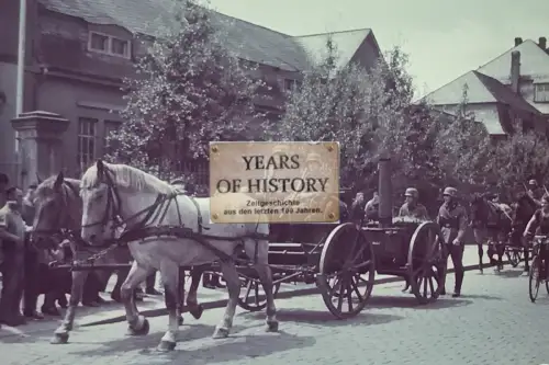 Repro Farbfoto 15x10cm Gulaschkanone Straßenansicht