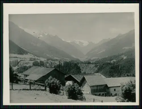 2x Foto 12x9cm - Bergbauernhöfe inmitten der Alpen mit Blick ins weite Tal 1930