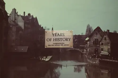 Repro Farbfoto 15x10cm Fluss Altstadt Gebäude