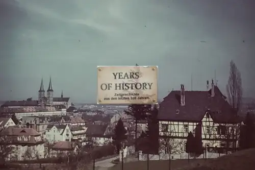 Repro Farbfoto 15x10cm Stadt Gesamtansicht Kirche Straßenansicht Wo ?