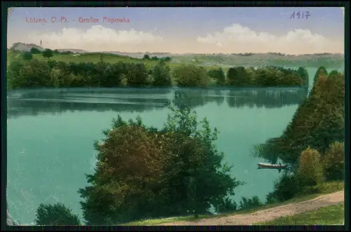 AK Popowka-See Jezioro Popówka Lötzen Ostpreußen Giżycko - Rote Marke Feldpost