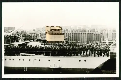 Foto AK - Z 23 - Zerstörer Kriegsmarine - 1940 Indienststellung Bremen Deschimag