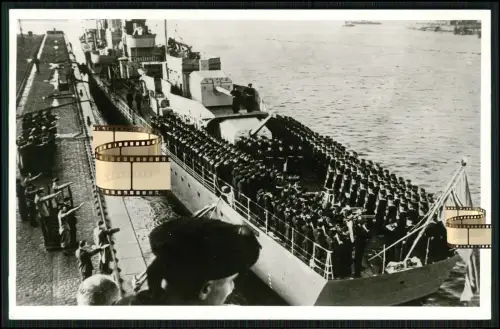 Foto AK - Z 11 Bernd von Arnim - Zerstörer Kriegsmarine - 1938 Indienststellung