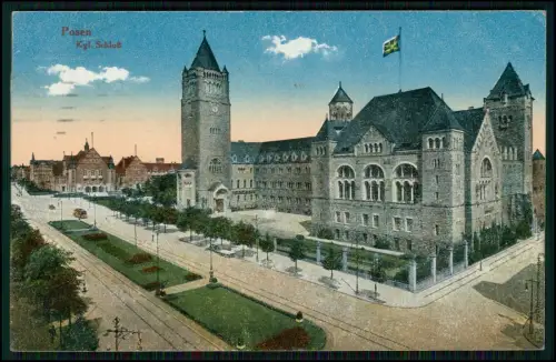 AK - Kaiserliche Schloss zu Posen - Zamek Cesarski w Poznaniu - 1917 Feldpost