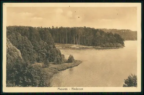 AK - Jezioro Nidzkie Niedersee Masuren - Masurische Seenplatte - 1917 Feldpost