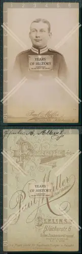 CDV Foto Soldat in Uniform Berlin