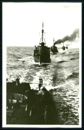 Foto AK - 29. Minensuchflottille - Hilfs-Minensuchboote - Kriegsmarine 1939-1945