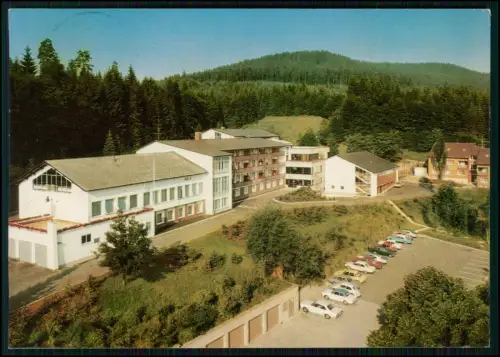 Foto AK - Forbach Hundsbach - Erholungsheim Hauerskopf Schwarzwald Gebäude Autos