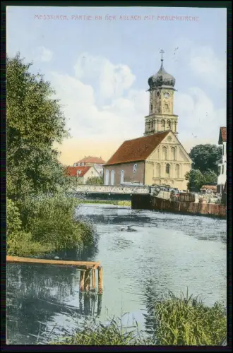 AK - Messkirch Lr. Sigmaringen - mit der Frauenkirche an der Ablach - 1927 gel.
